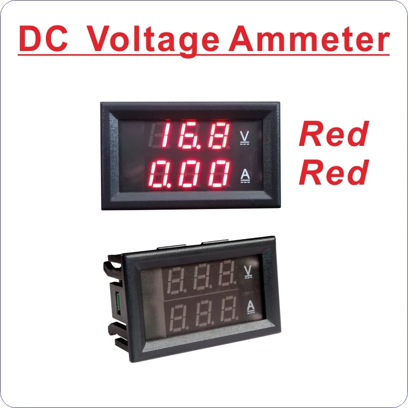 DC3.5-30V Вольтметр Амперметр черная крышка DC999mA 2A 5A 10A 20A 50A 100A 200A 300A 500A 1000A широкий диапазон Напряжение измеритель тока