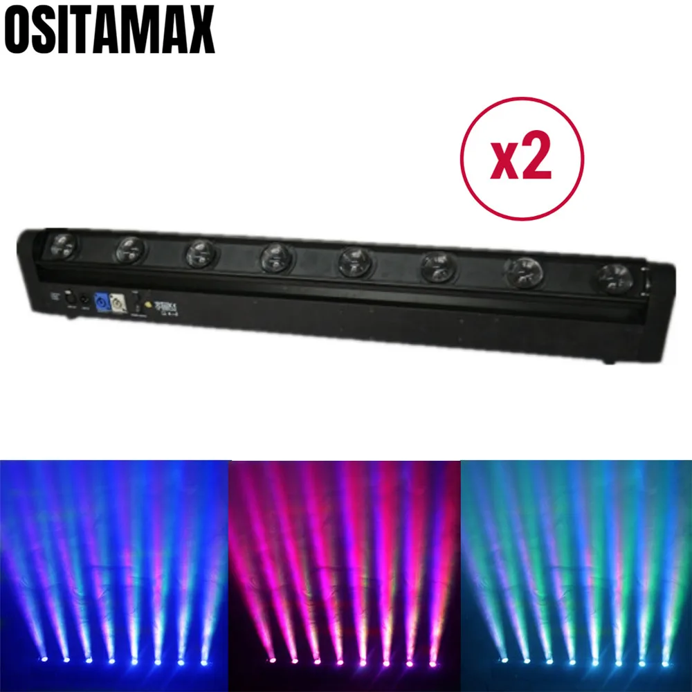 

2pcs/lot LED 8X10W Beam Light Moivng Head RGBW or White High Quality DMX Beam Stage Light