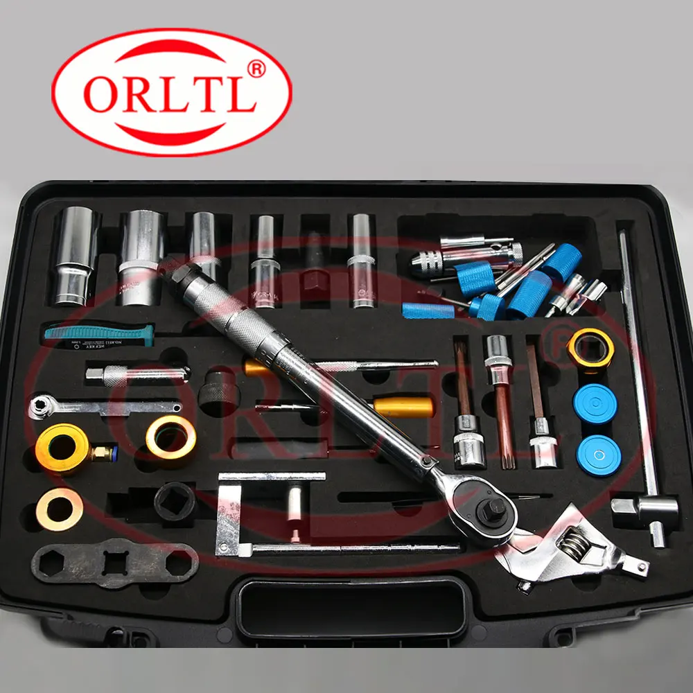 Oriwu инжекторное Ремонтное оборудование для демонтажа 40 шт. Common Rail Топливная форсунка набор инструментов для ремонта E1024001
