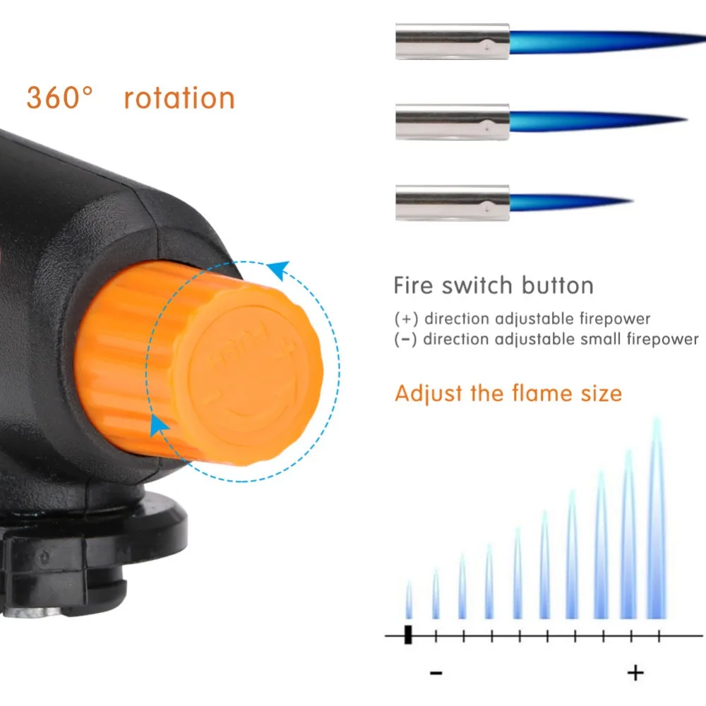 1 шт. воспламенитель для барбекю струйная горелка бутан Газовая паяльная лампа горелка для барбекю Кухонные зажигалки сварочный пистолет Кемпинг барбекю инструмент пламенный пистолет