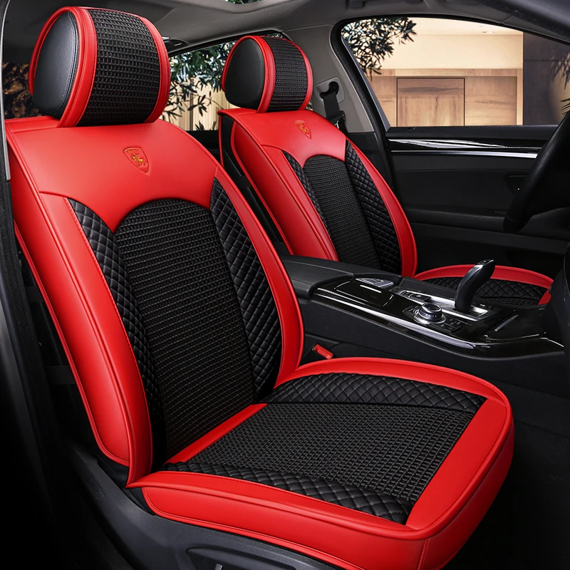 Кожаные льняные Чехлы для автомобильных сидений Toyota Lada kalina granta priora renault loganNissan