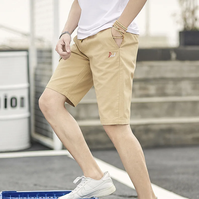 

CHUQING Summer New Men's Shorts Cotton Breathable Running Shorts