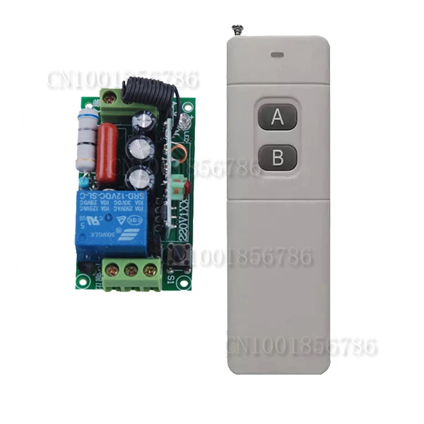 

AC220V 10A Wireless Remote Control Switch Long Distance Long Range Transmitter Lamp Light Bulb Motor Remote ON OFF 315/433MHZ