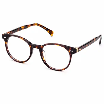 

COLOSSEIN Vintage Sunglasses Men Fashion Brand Designer Sun Glasses For Women Acetate Black Brown Blue Frame Round Style