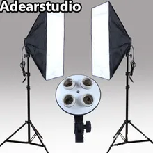 Photo Studio Kit Photography 2PCS*4 Socket Lamp Holder 2PCS*Softbox photography light Continuous Lighting softbox kit no00dc