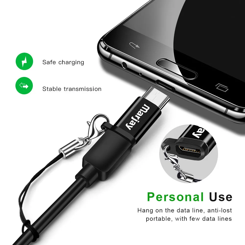 Адаптер Marjay с Micro USB мама на Usb папа конвертер для Xiaomi Mi 8 Redmi Note 7 Huawei P20 Lite зарядное