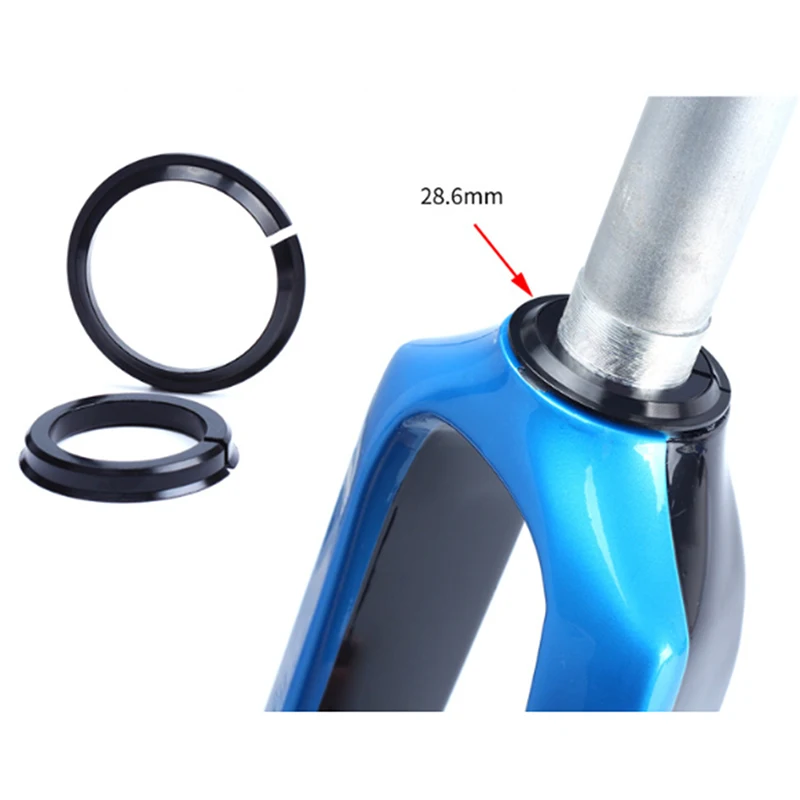 2.13inch Bike Headset Base Spacer Crown Race Bike Headset Washer Bicycle Parts 1.5inch Tapered Fork Straight Fork 45 degree