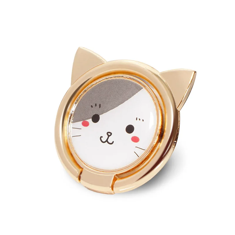 

Lovely Cat Finger Ring Mobile Phone Holder for iPhone XS Max X SE 5 8 7 plus Cartoon Stand phone ring for Samsung S8 Xiaomi Mi 8