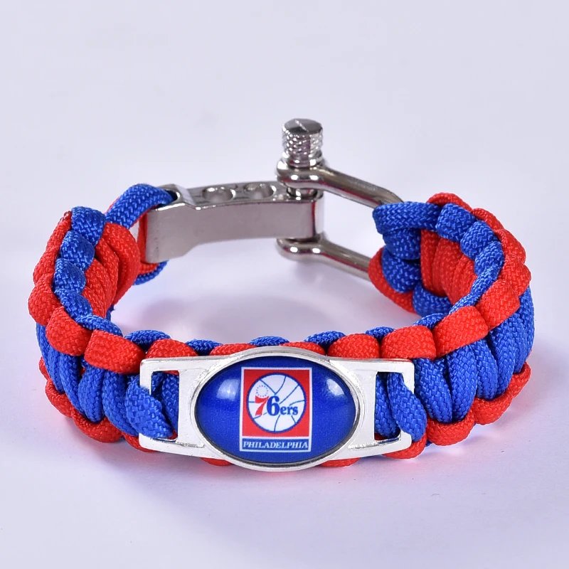 

Philadelphia Basketball Team Paracord Bracelet Survival Bracelet, Drop Shipping!