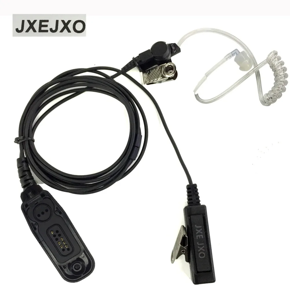 JXEJXO FBI PTT Air Tube микрофон гарнитура для Motorola CB Ham Радио APX2000 APX7000 APX6000 APX7500 DGP4150 DGP5050