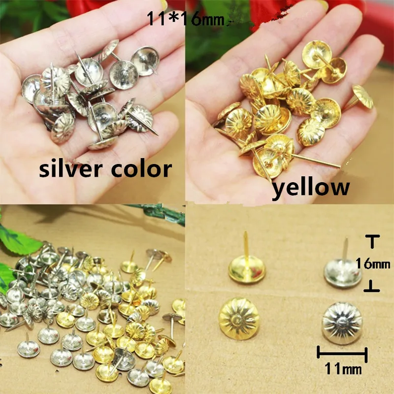

Antique Flower Upholstery Nail Decorative Upholstery Tacks Stud Wooden Box Case Furniture Nails Pushpin Doornail,20Pcs