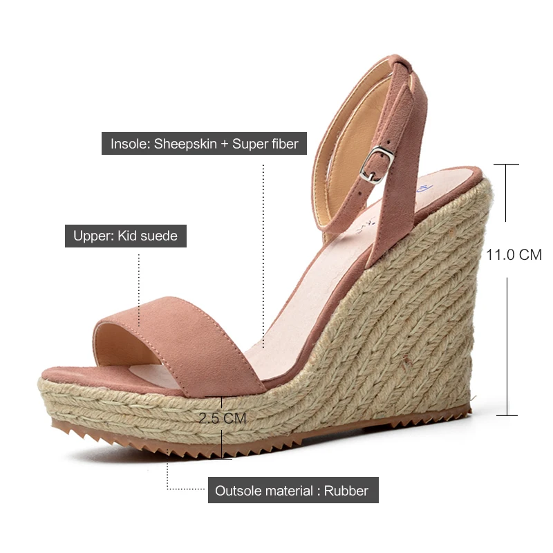 Женские босоножки на платформе Donna in черные розовые синие из натуральной кожи