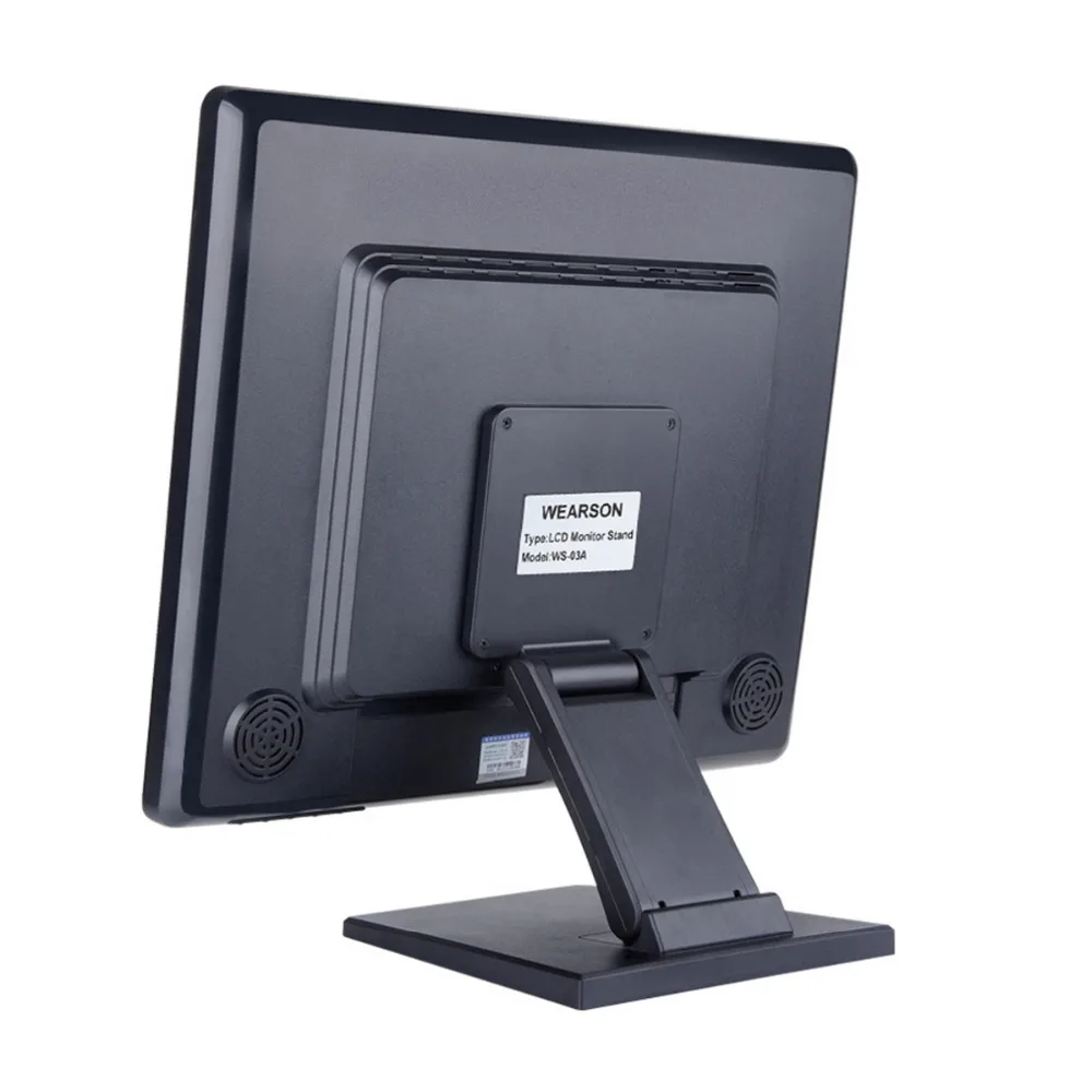 Wearson WS-03A Adjustable LCD Monitor Stand Mount Folding VESA Monitor Desk POS Stand With VESA Hol