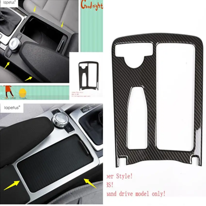 

Lapetus Accessories Water Cup Holder Multimedia Panel Decoration Cover Trim For Mercedes Benz C CLASS W204 C180 C200 2009 - 2014