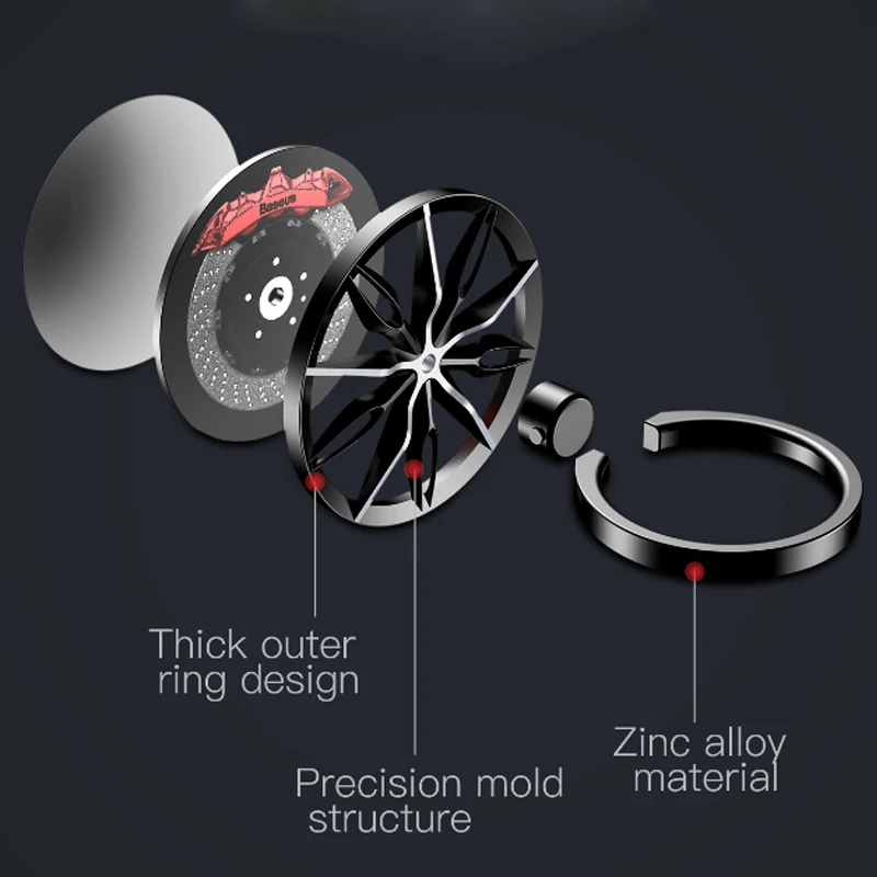 Baseus Universal Fidget Spinner Finger Ring Holder 360 Degree Metal Spinner For iPhone 7 6 Samsung S8 Tablet Smartphone Bracket