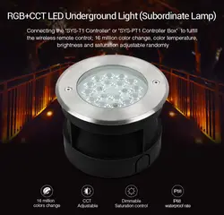 Milight 5 W 9 W RGB + CCT светодиодный подземный свет SYS-RD1 SYS-RD2 открытый Водонепроницаемый подчиненных свет APP/WI-FI/Amazon голос Управление