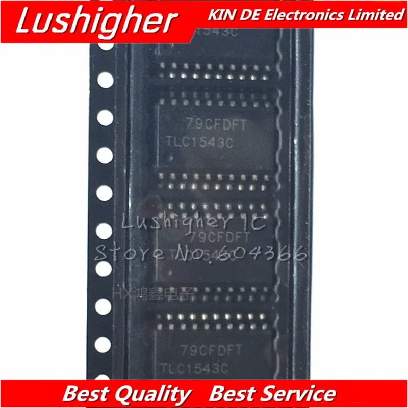 10 шт. TLC1543C TLC1543CDW TLC1543CDWR лапками углублением SOP-20 SMD | Электронные компоненты и