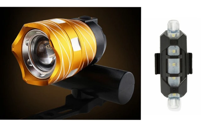 Zoom 15000 LM Bicycle Front Light Bike Headlight LED USB Rechargeable Lamp IP65