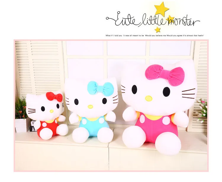 20 см милый рисунок «Hello Kitty» кошка плюшевые игрушки прекрасный кукла животных Подушка Детская Игрушка Подружки ребенка подарок на день