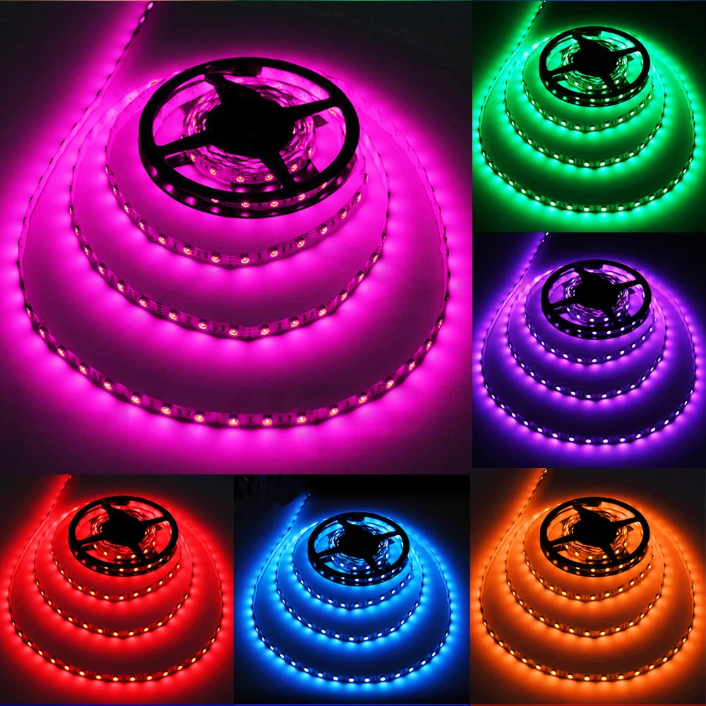5m/lot 5050 SMD LED Strip DC 12V IP20 IP65 Waterproof 60LEDs/m 300Led Flexible RGB Atmosphere Light for Home Decoration full set 5m/lot 5050 SMD LED Strip DC 12V IP20 IP65 Waterproof 60LEDs/m 300Led Flexible RGB Atmosphere Light for Home Decoration full set