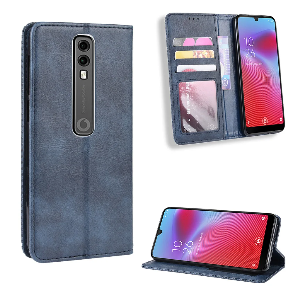 

Чехол-книжка для Vodafone Smart V10 VFD730, винтажный кожаный чехол для телефона Vodafone Smart V10 V 10 с фоторамкой