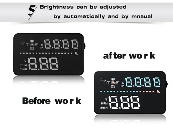 "A3 3,5" gps HUD Дисплей на голову автомобильный-Стайлинг Hud Дисплей превышение скорости Предупреждение лобовое стекло проектор сигнализация Система универсальный авто"