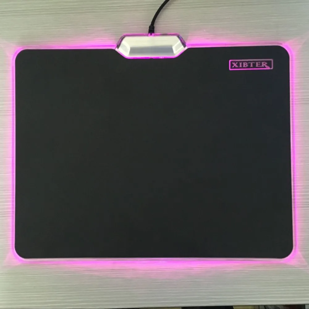 Black Matte Surface USB Mouse Pad Gamer Gaming Lighting Mousepad Support Custom Dota Mice Mat With