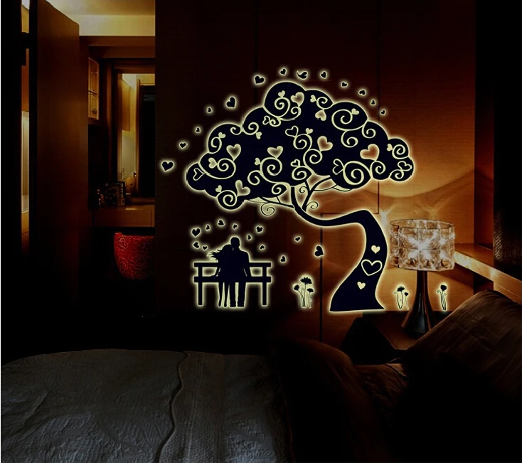 glow in the dark home decor wall sticker decals kids baby gift diy
