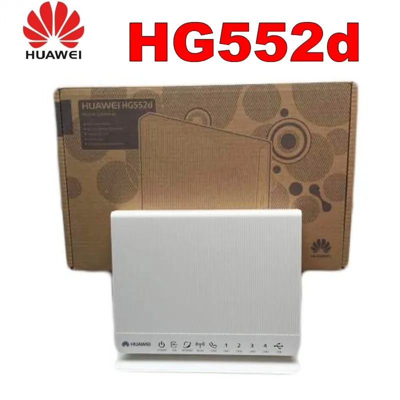 В коробке разблокирована huawei HG552d ADSL2+ модем/маршрутизатор