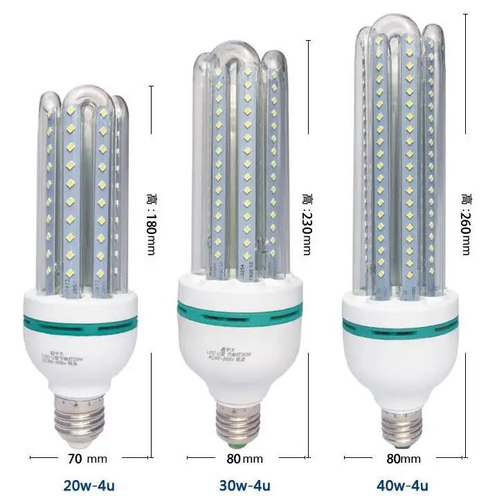 3U 4U CFL ультра яркий 3 Вт 5 7 9 12 16 24 Светодиодный светильник Кукуруза E27 epistar лампа для