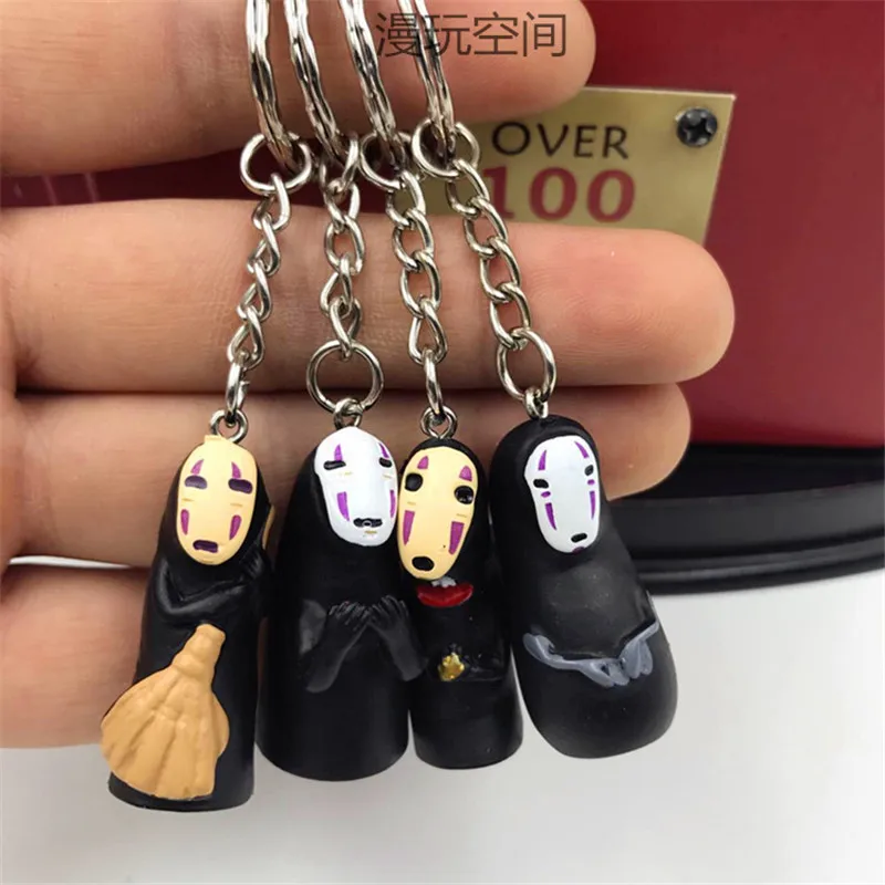 Studio Ghibli Унесенные призраками No Face Man Виниловая фигурка Хаяо Миядзаки аниме Kaonashi Модель брелок кукла детская игрушка