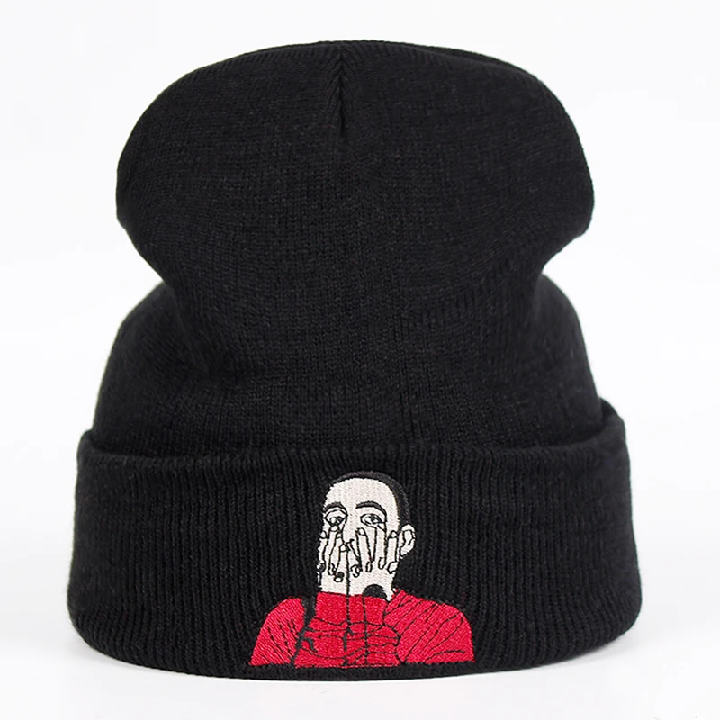 Mac Miller Beanie вышивка US Rapper Malcolm вязаная шапка McCormick вязанные шапочки Skullies теплые зимние унисекс горнолыжные шапки