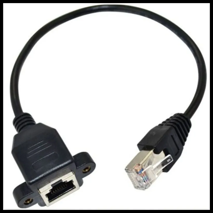 0 6 м RJ45 штекер гнездо винтовое крепление для панели Ethernet LAN Сетевой Удлинительный