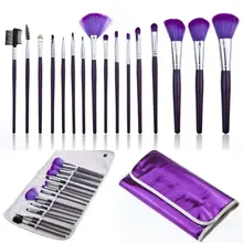 16pcs brush Foundation Powder Blush Eyes Pro Eyeshadow brush + Pencil case