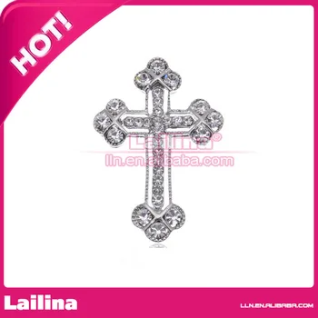 

Men's Diamante Crucifix Brooch Pin, Rhinestone Cross Lapel Stick for Suit Tuxedo Corsage