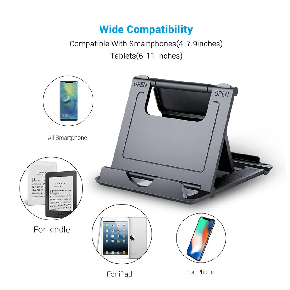 KISSCASE Einstellbare Handy Halter Stehen Basis Für iPhone Universal Multi-winkel Tragbare Schreibt