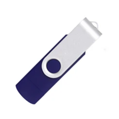 BRU 16GB32GB64GB OTG USB флэш-накопитель для телефона поворотный Android Pendrive USB3.0 Memory Stick OEM на заказ выгравировать печать логотипа - Цвет: Синий