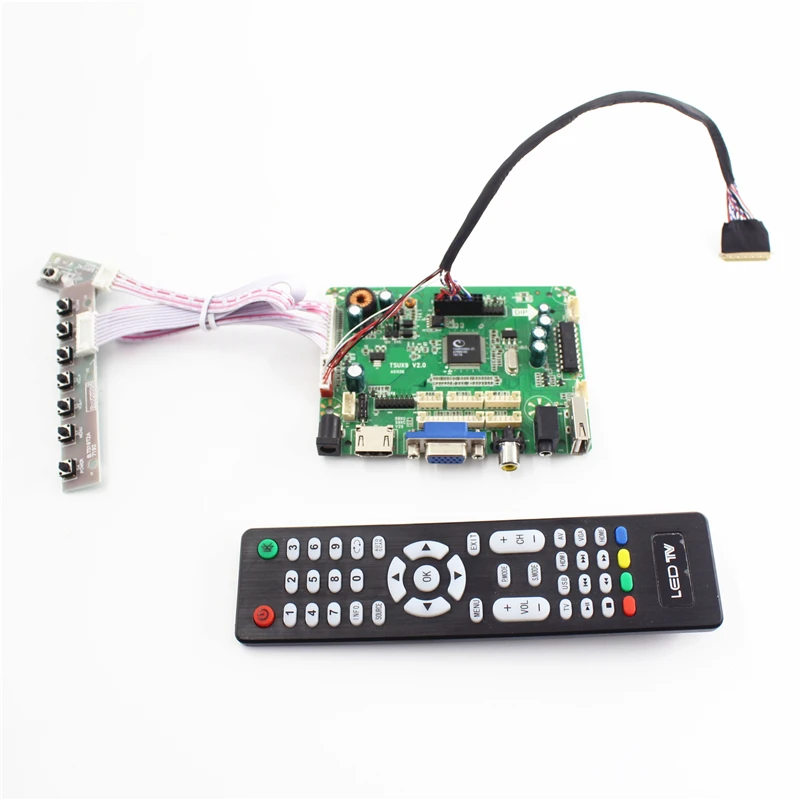 TSUX9V2.0 HDMI, VGA, аудио AV USB ЖК-дисплей плате контроллера LVDS панели 15,6 дюймов 1366X768 3,3 В CLAA156WA11 LP156WH2-TLB1 LP156WH2-TLA1