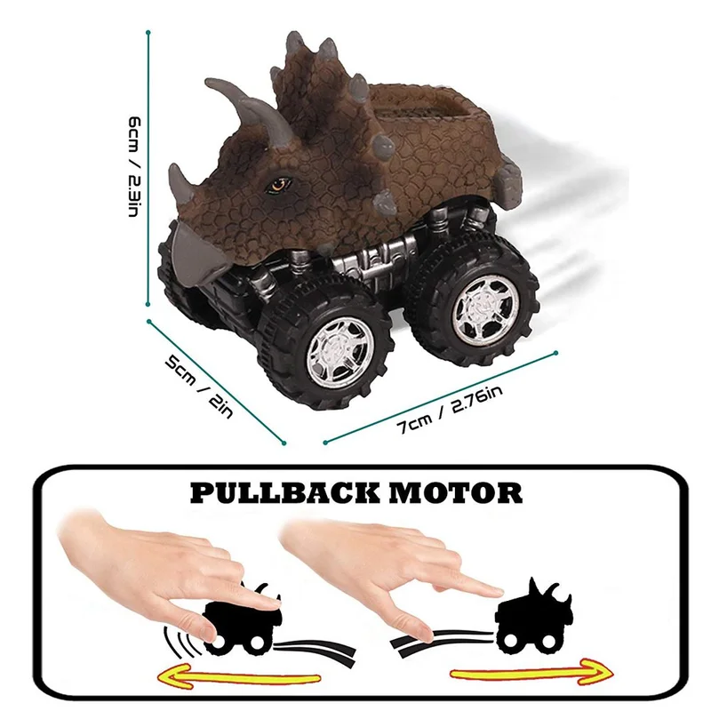 6 шт. в упаковке, игрушки динозавров для мальчиков, оттягивающие назад, динозавры, машинки, животные, динозавры, игрушки динозавров, большие колеса, От 3 до 15 лет для мальчиков и девочек, гоночные подарки для детей