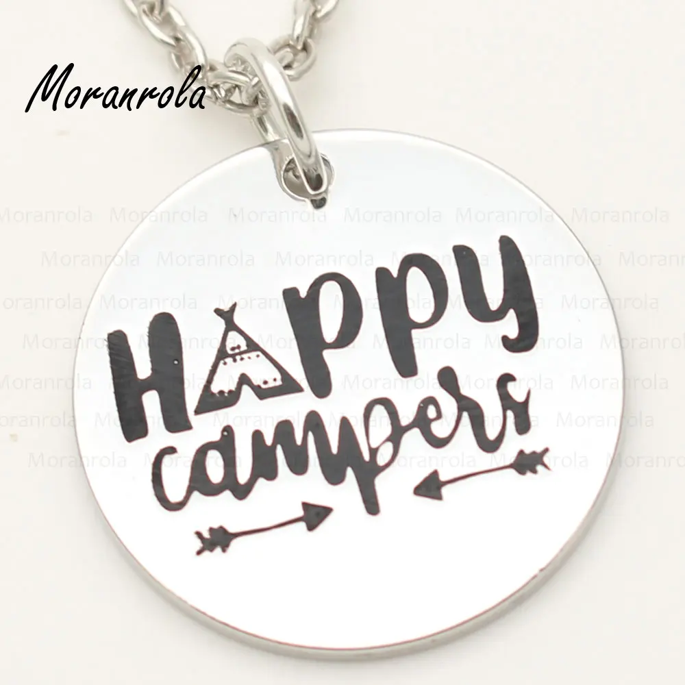 

new arrived "happy campers"Necklace &keychain charm Camping Jewelry Arrow necklace Camp Fire keychain gift for Christmas