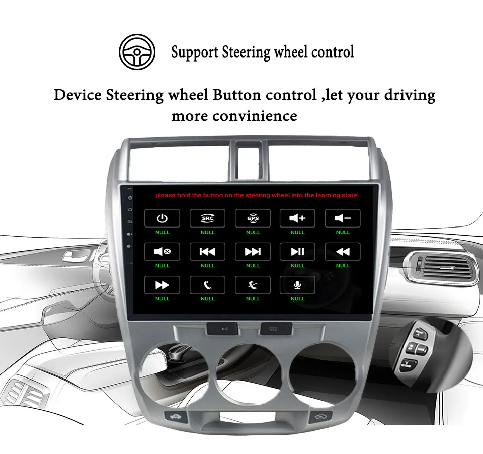 Clearance 4G android 9.0 car dvd gps player for honda City 2008-2013 with radio gps navigation support steering wheel Stereo Bluetooth 1 Clearance 4G android 9.0 car dvd gps player for honda City 2008-2013 with radio gps navigation support steering wheel Stereo Bluetooth 1