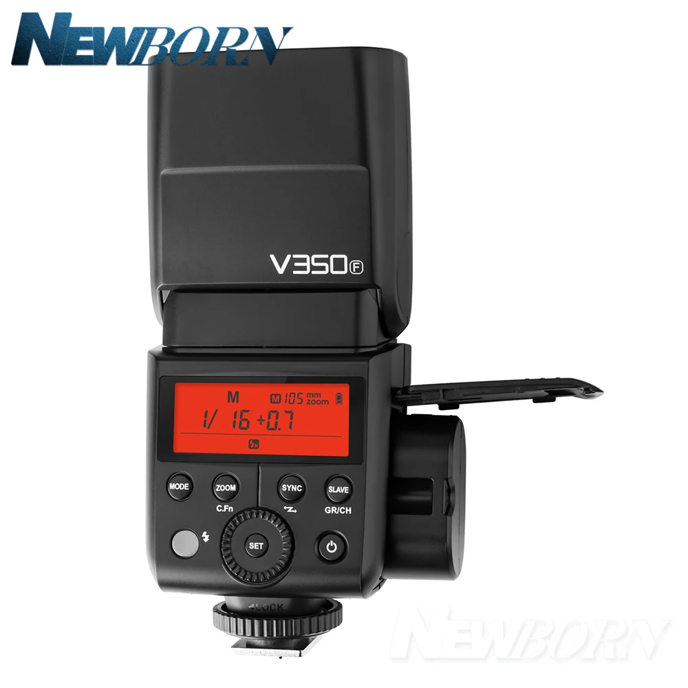 Камера Godox V350F TTL HSS 1/8000s X System Вспышка Speedlite со встроенным литий ионным