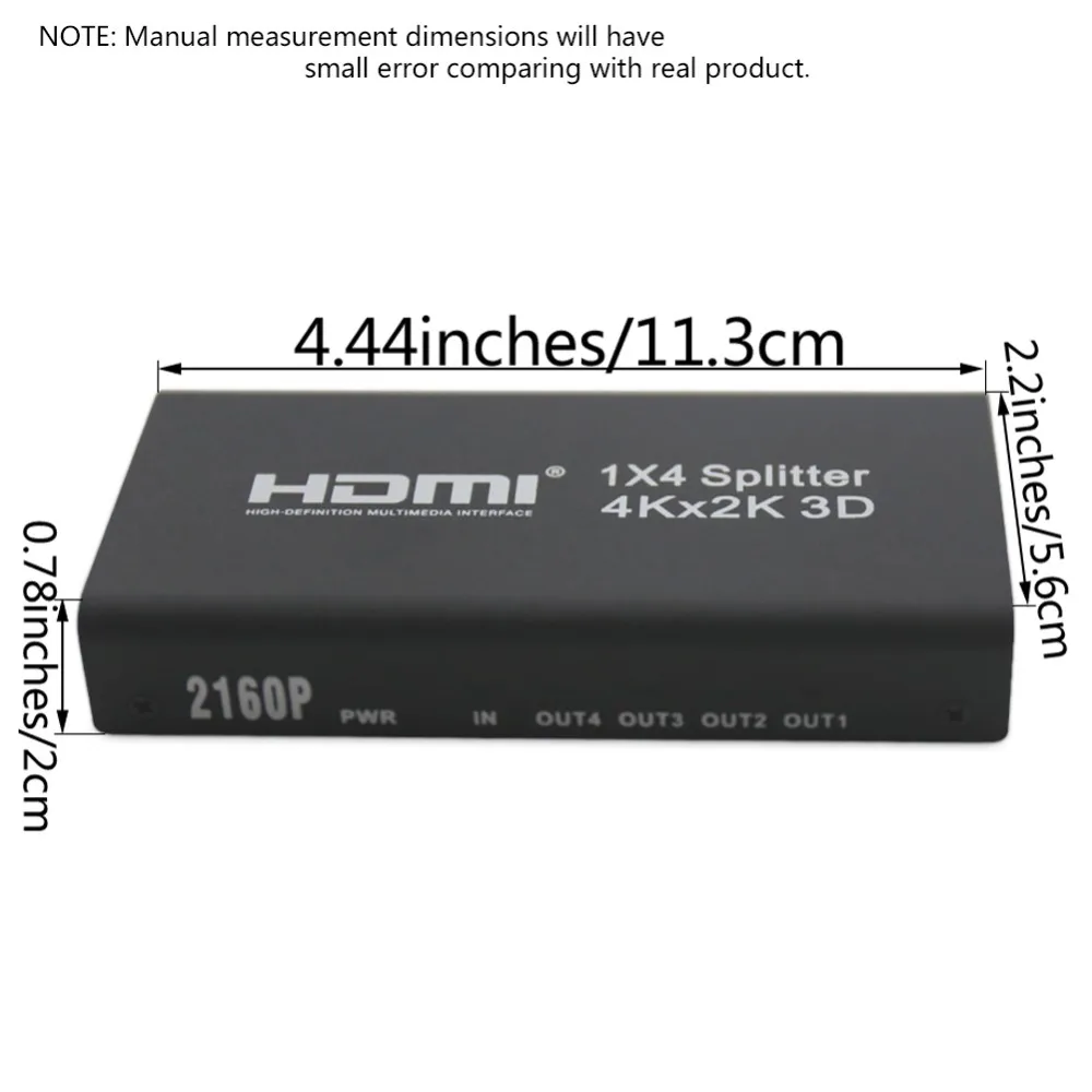 SSRIVER 5 шт./лот 4 K HDMI 1x2 1x4 1x8 2160 P сплиттер, full HD 1080 P усилитель HDMI коммутатор адаптер конвертер для HDTV