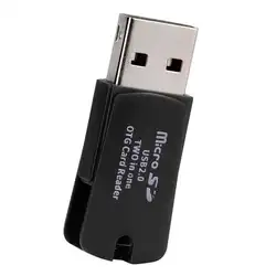 Горячая продажа смарт-кард-ридер высокое Скорость Мини OTG USB 2,0 Micro SD TF T-Flash Memory Card Reader адаптер USB адаптер l0809 #3