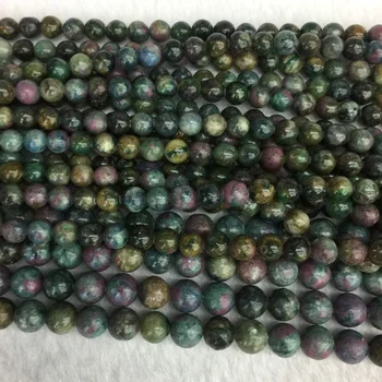 

Natural Genuine Multi-Colored Blue Green Yellow Red Ruby Apatite Round Jewellery Loose Ball Beads 6mm 8mm 10mm 12mm 15" 05445