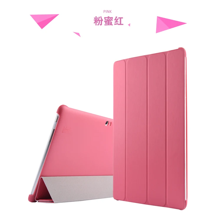Huawei Mediapad 10 FHD& Link+ чехол, высокое качество,, Смарт 3, складная подставка, из искусственной кожи чехол для huawei 10FHD& Link 10,1'' - Цвет: Розовый