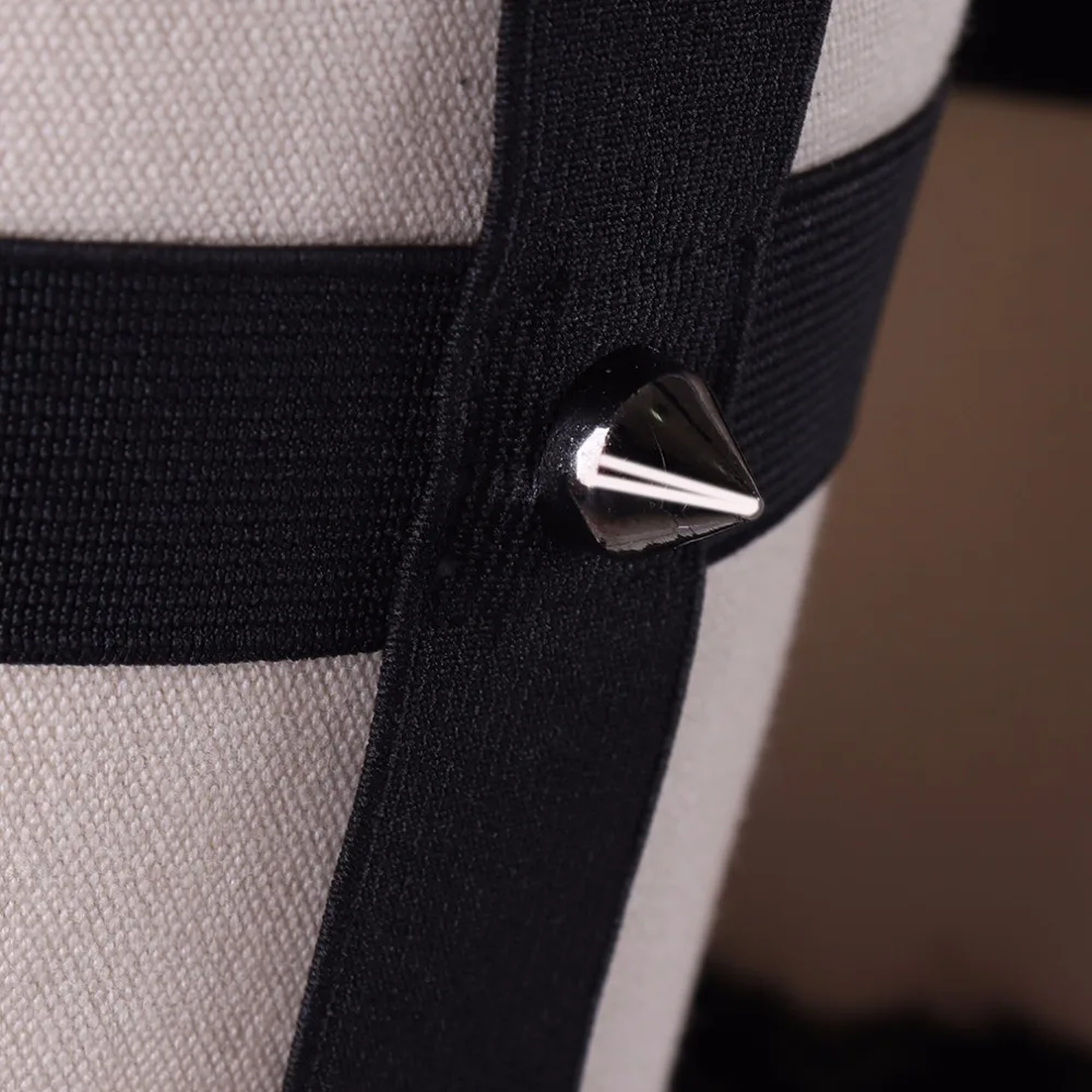 1 Para Niet Bein Strumpfbänder frauen Fetisch Auffanggurt Sexy Einstellbar Socken Hosenträger Gürtel Elastische Strumpf Strumpfbänder P0119