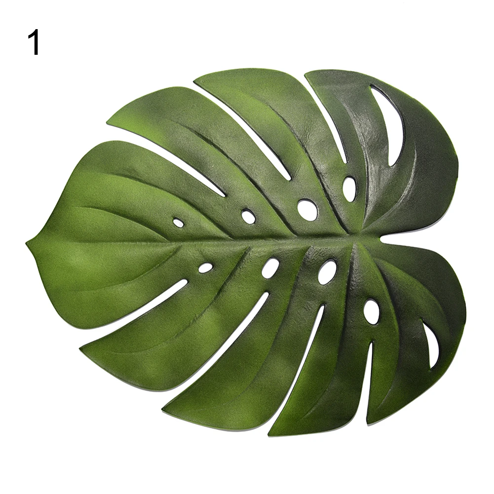 Искусственный лист Monstera кухонная подстилка коврик чаша Противоскользящий декор