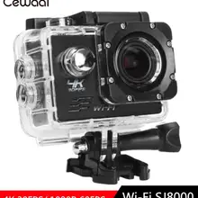 Cewaal Экшн-камера Ultra HD 4K 25fps WiFi 2," 170D подводный водонепроницаемый шлем видео запись камера s Спортивная камера