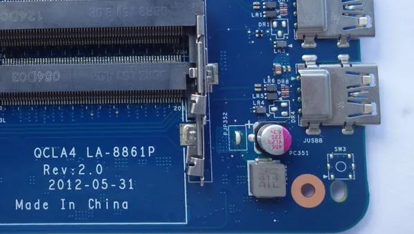 QCLA4 LA-8861P مناسبة لسامسونج NP350 NP350V5C 350V5X اللوحة المحمول 2 GB اختبار قبل إرسال